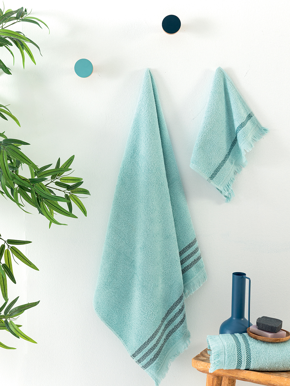 Palamaiki Σετ Πετσέτες 3 Τμχ. 30x50, 50x90, 70x140 Janis Sky