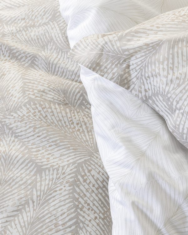 Nima Home Σετ Σεντόνια Υπέρδιπλα Με Λάστιχο 160x200+32  Coconut - Image 4