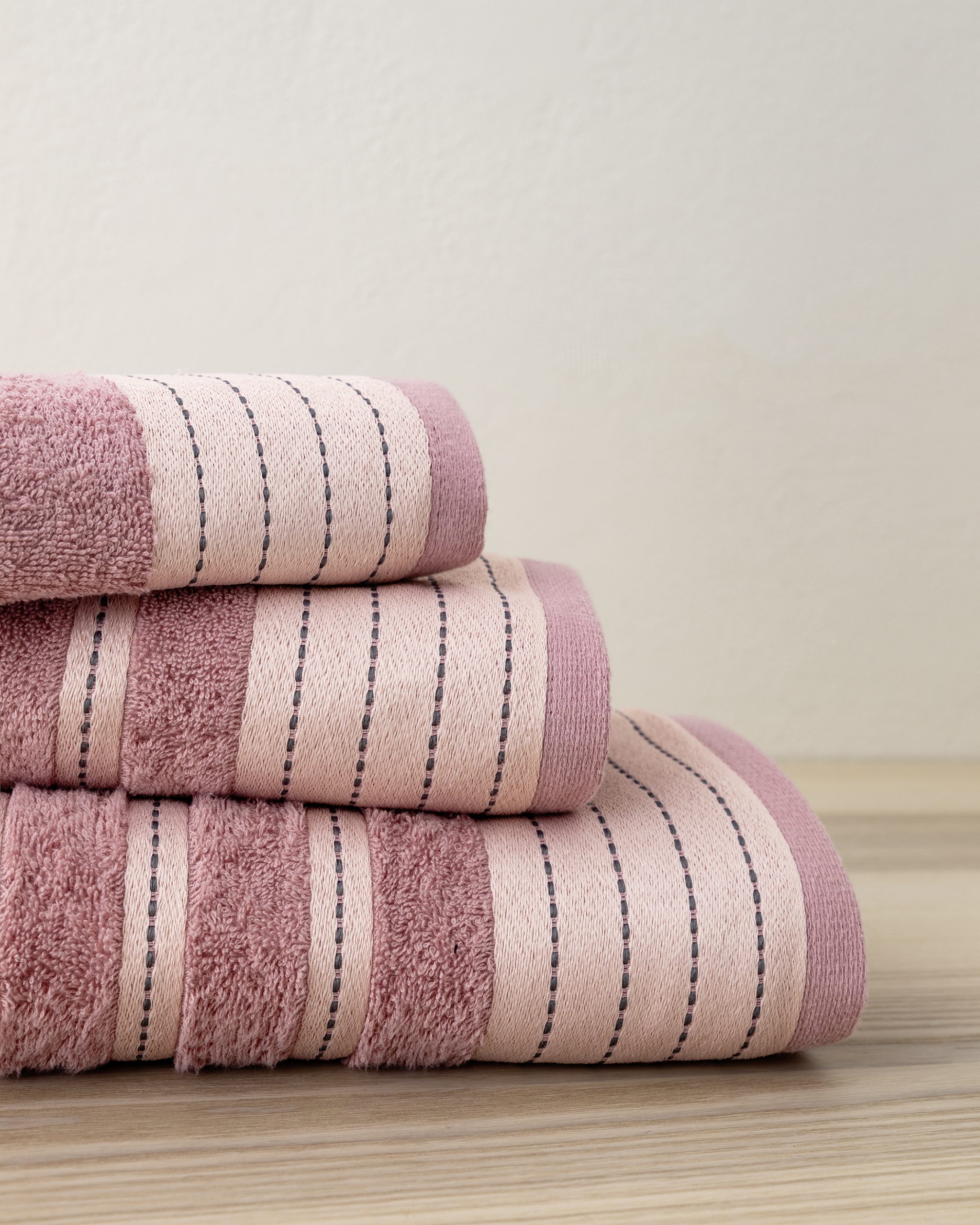 Nima Home Σετ Πετσέτες Μπάνιου 3 Τμχ. 30x50, 50x90, 70x140 River Apple Pink