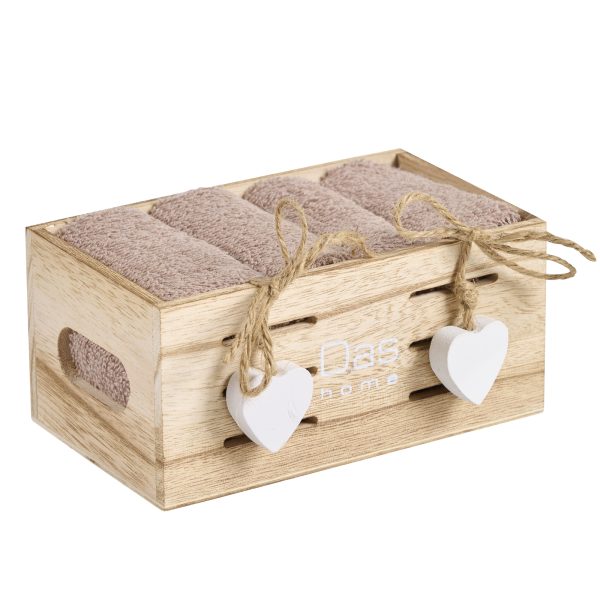 Das Home Σετ Πετσέτες Λαβέτες 4 Τμχ. 30x30 Soft 4008 - Image 5