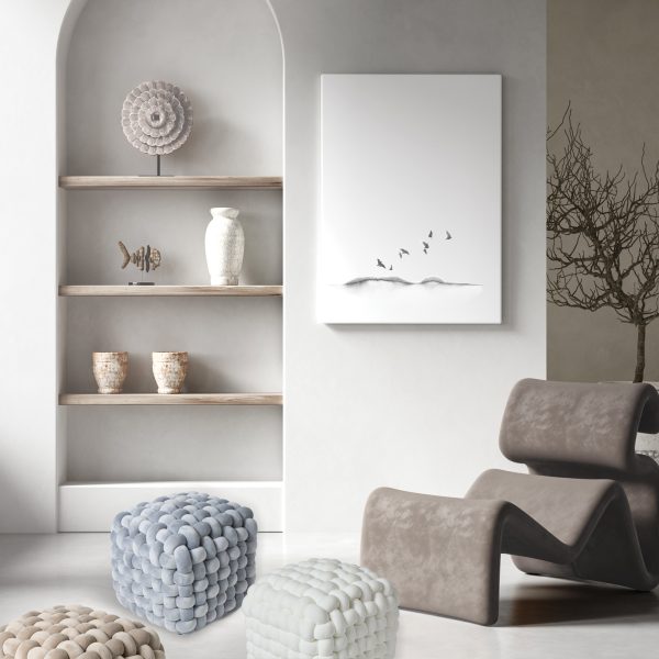 Das Home Διακοσμητικό Πουφ 43x43x40 2275 White - Image 14