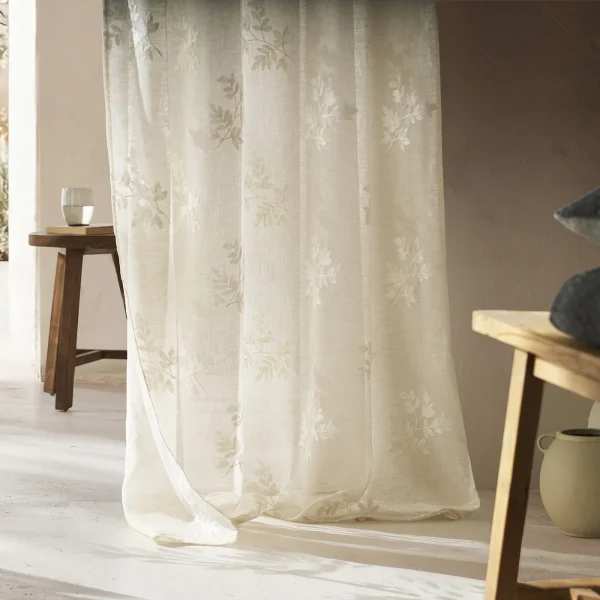 Gofis Home Κουρτίνα Με Τρέσσα 140x280 Leaf Beige 532/06 - Image 4