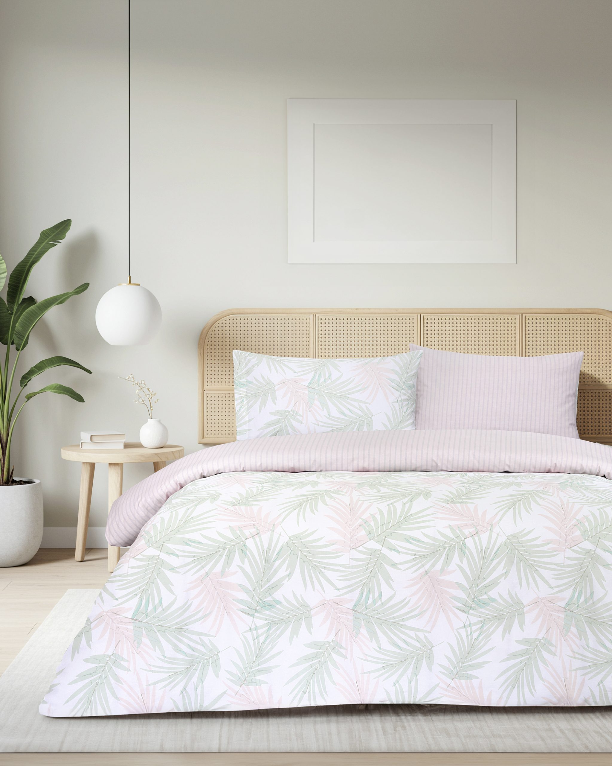 Kocoon Home Σετ Σεντόνια Υπέρδιπλα Με Λάστιχο 160x200+32 Palme