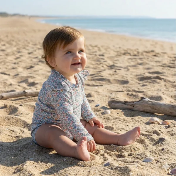 Walking Mum Μπλούζα Αντηλιακής Προστασίας Μακρύ Μανίκι Flowers - Image 4