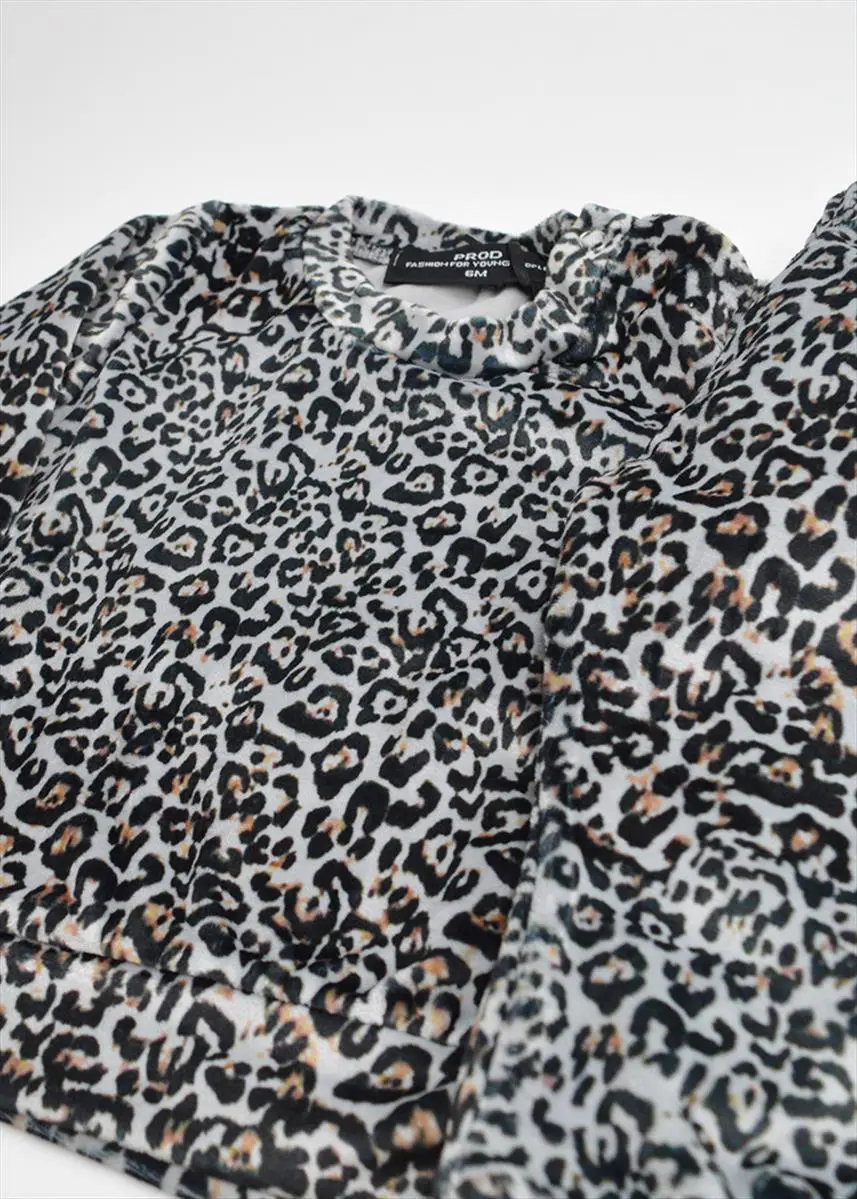 Prod Σετ Velour Φόρμα Animal Black 6730223 - Image 3