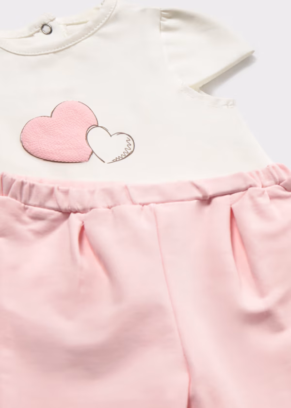 Mayoral Σετ 3 Τμχ. Φόρμα Μακρύ Νεογέννητο 066 Rosa Baby 1825 - Image 4