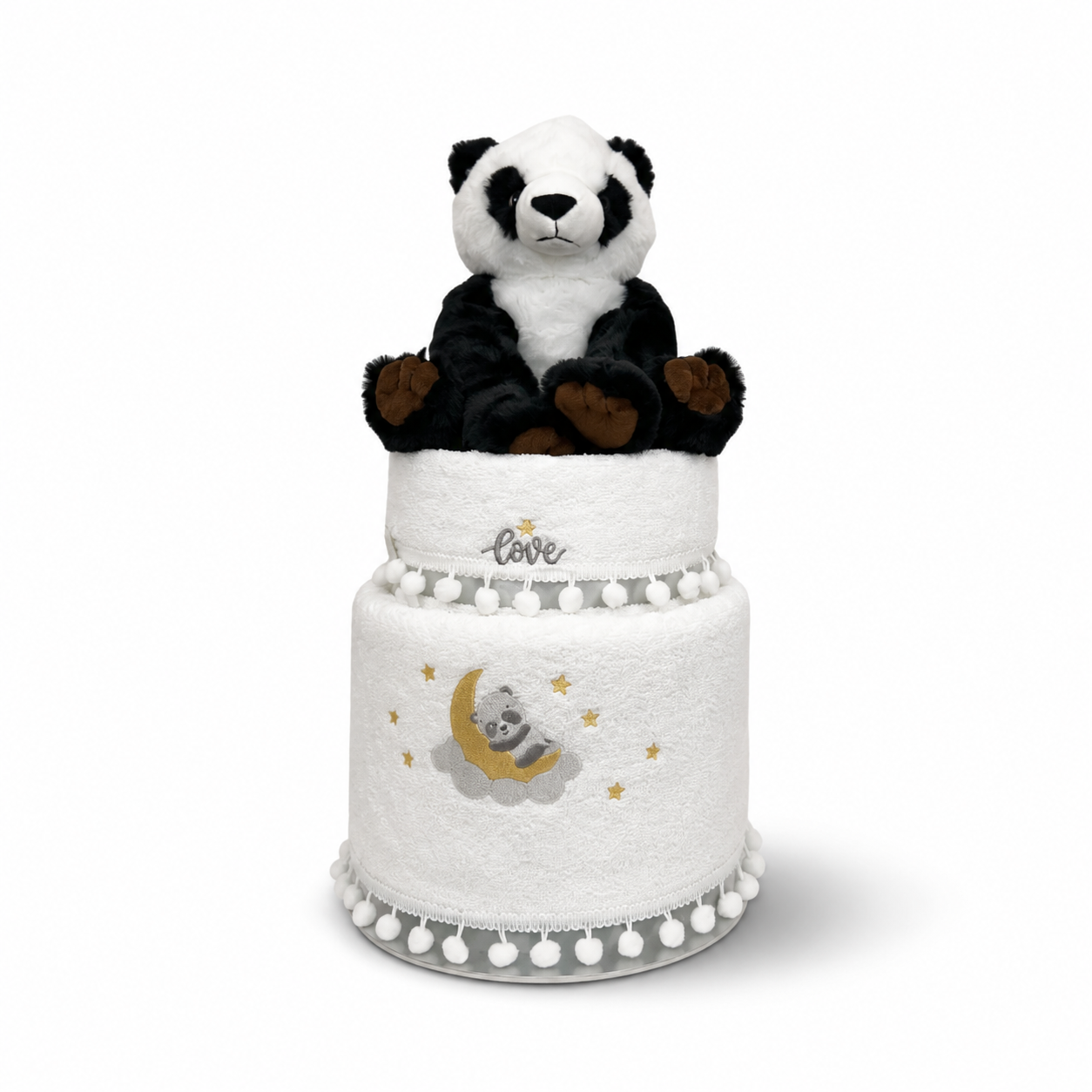 2Όροφο Diaper Cake - Panda!