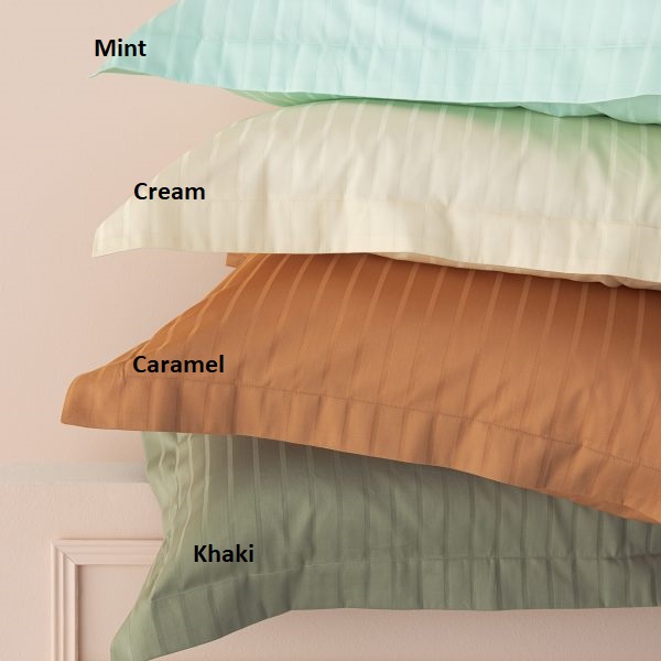 Palamaiki Ζεύγος Μαξιλαροθήκες Ύπνου 50x75 Satin Riga Mint
