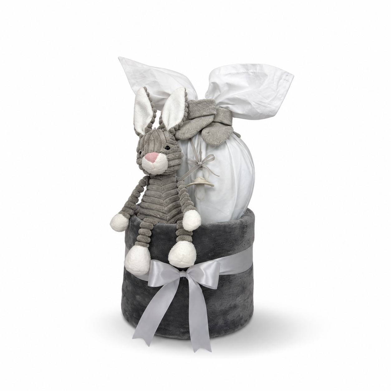 Diaper Cake - Rabbit Grey!