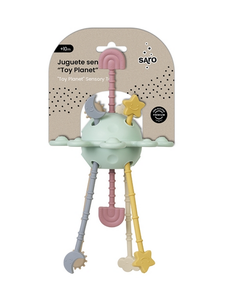 Saro Μασητικό Σιλικόνης 25cm Planet Fun Mint