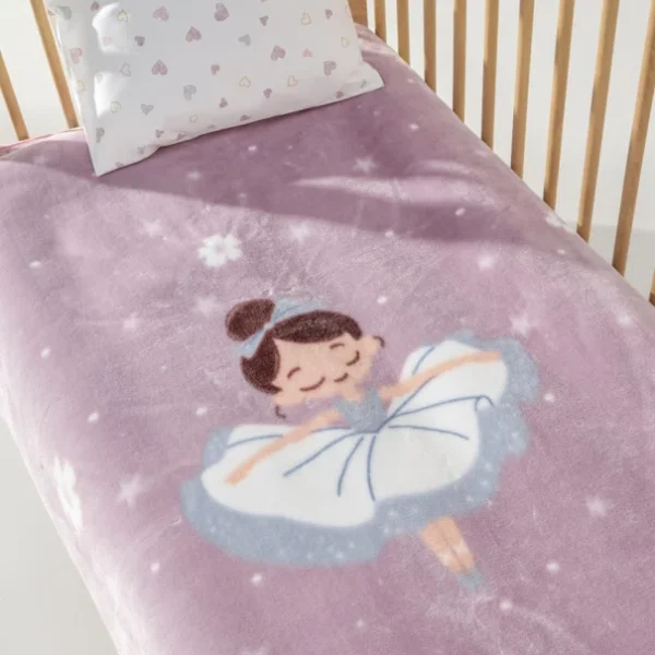 Kentia Κουβέρτα Βελουτέ Κούνιας 100x140 Balarina - Image 4