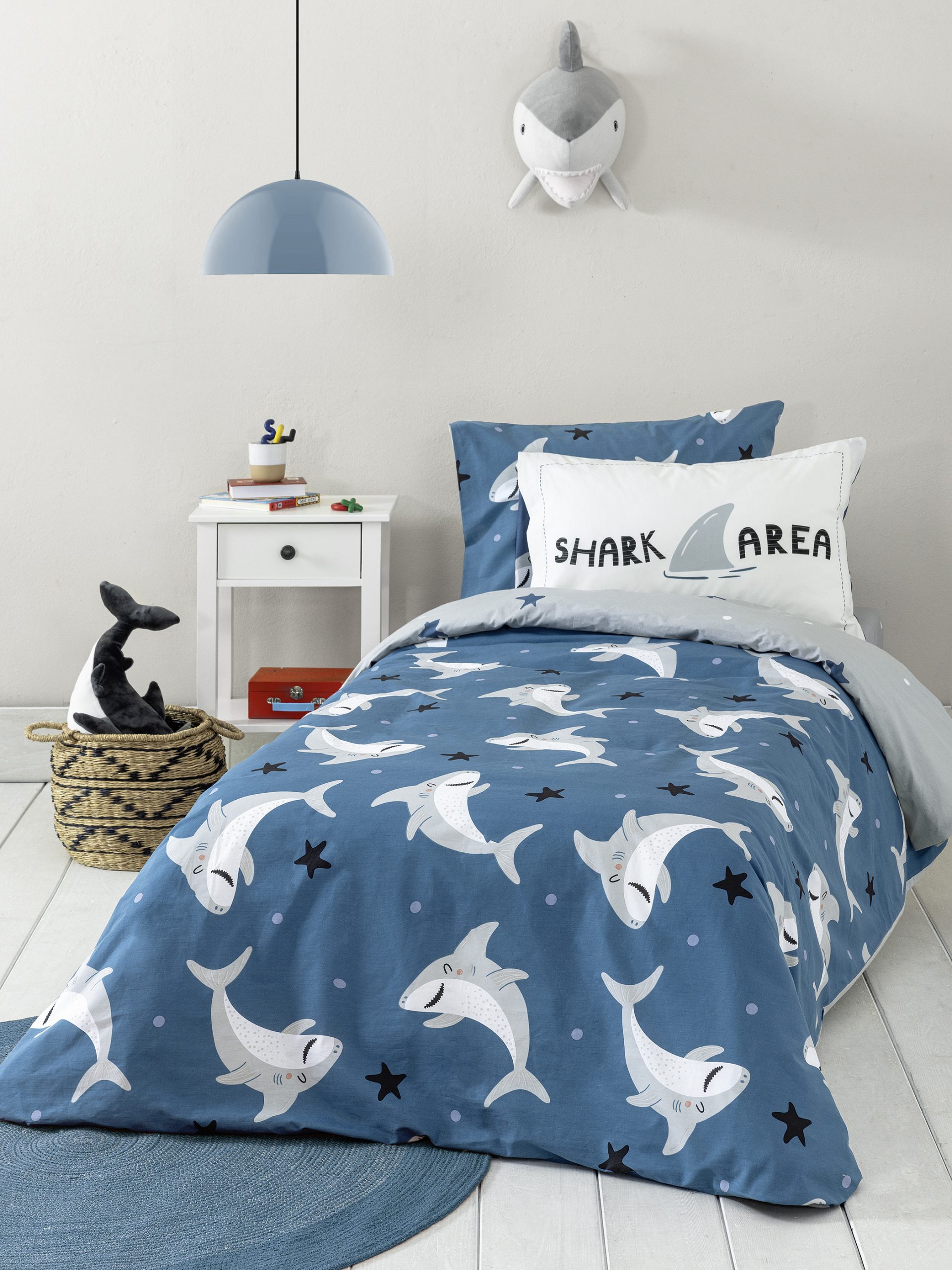 Nima Kids Σετ Σεντόνια Μονά 160x255 Shark Area