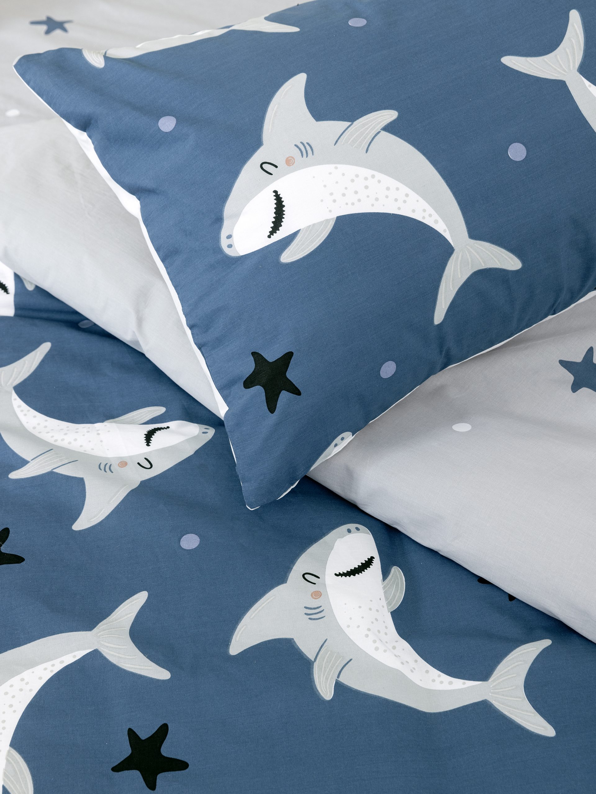 Nima Kids Σετ Σεντόνια Μονά 160x255 Shark Area - Image 2