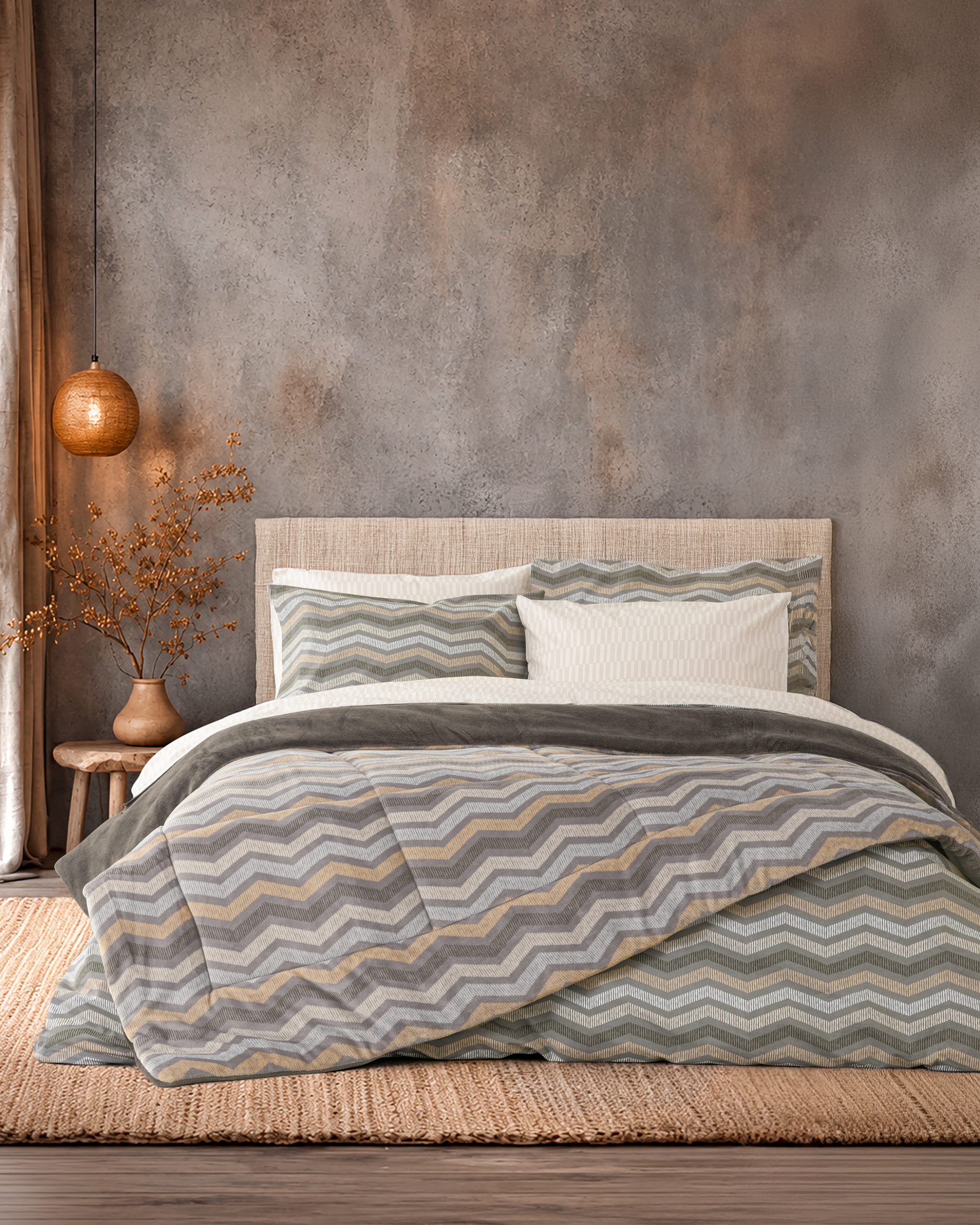 Nima Home Σετ Παπλωματοθήκη Υπέρδιπλη 220x240 + Σεντόνι Υπέρδιπλο 240x260 Tempo