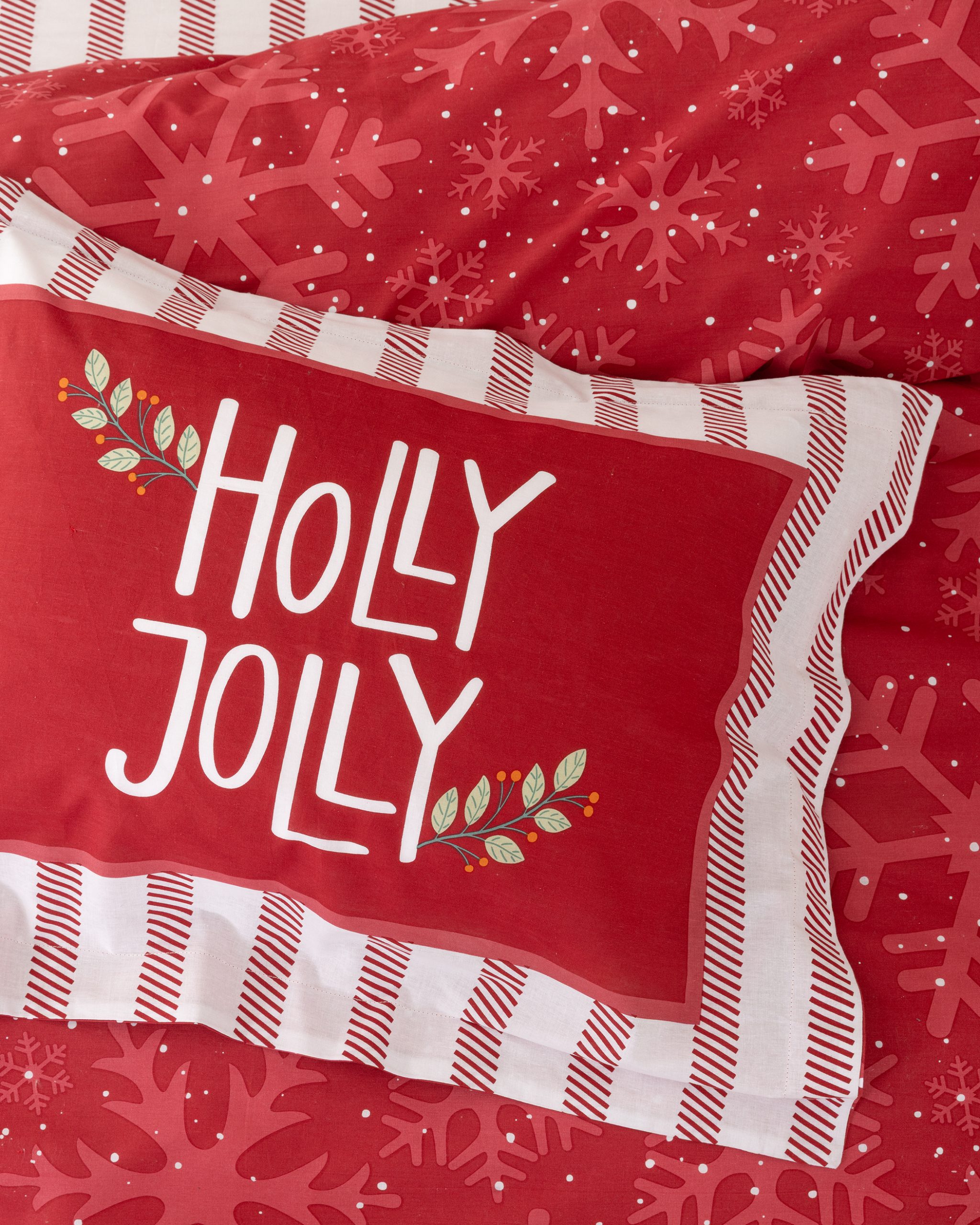 Nima Home Σετ Παπλωματοθήκη Μονή 160x240 Holly Jolly - Image 2