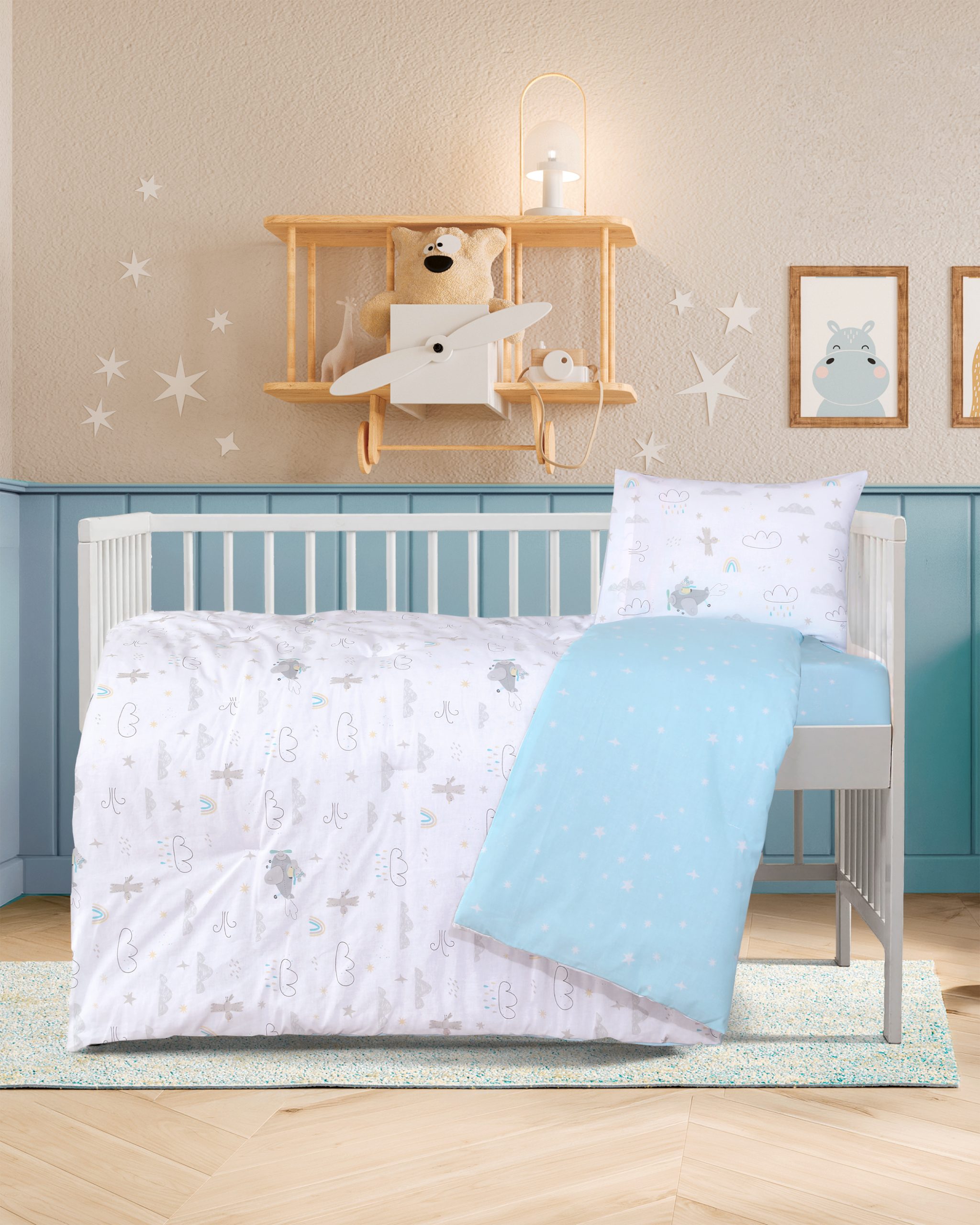 Kocoon Baby Σετ Σεντόνια Κούνιας 120x160 Flynn
