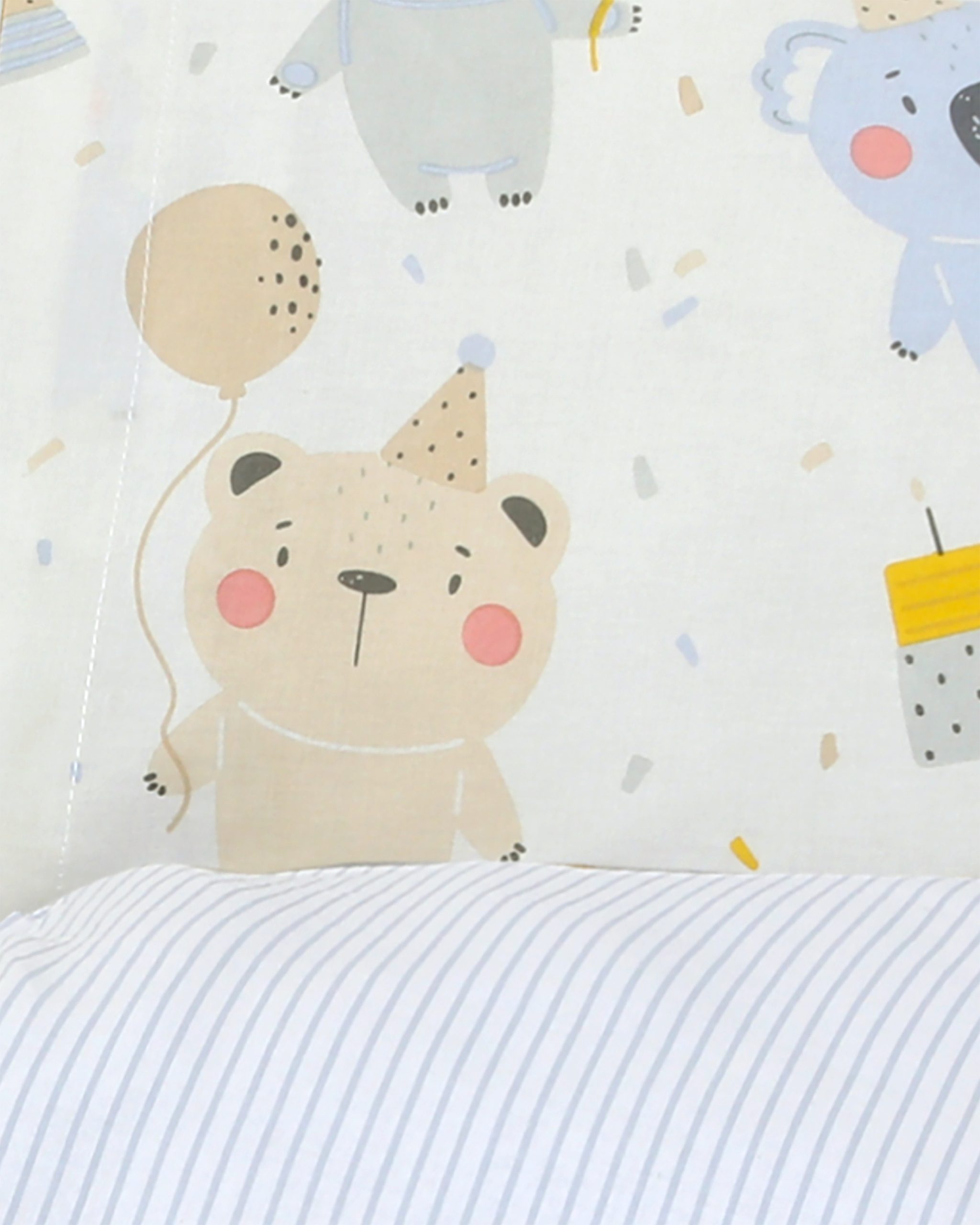 Kocoon Baby Σετ Σεντόνια Κούνιας 120x160 Party Time - Image 2